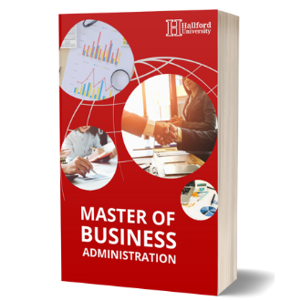 Hallford University Master of Business Administration (MBA) online program materials, flexible and self-paced business degree, executive DBA for working professionals, accredited distance learning, advanced leadership and strategic management education, business doctoral program for career advancement