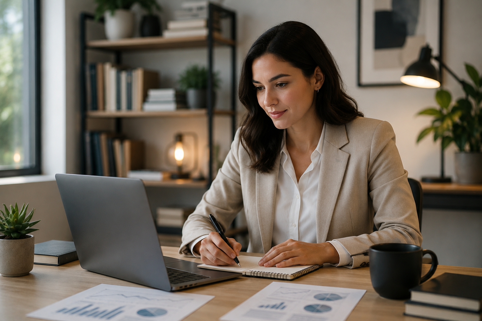 Working professional studying online